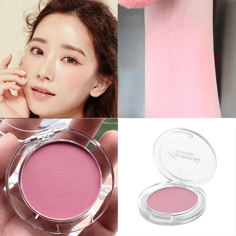 Blush Peach Palette 6 Colors Face Mineral Pigment Cheek Blusher Powder Makeup Professional Contour Shadow Pink Blusher Cosmetics HIP 01