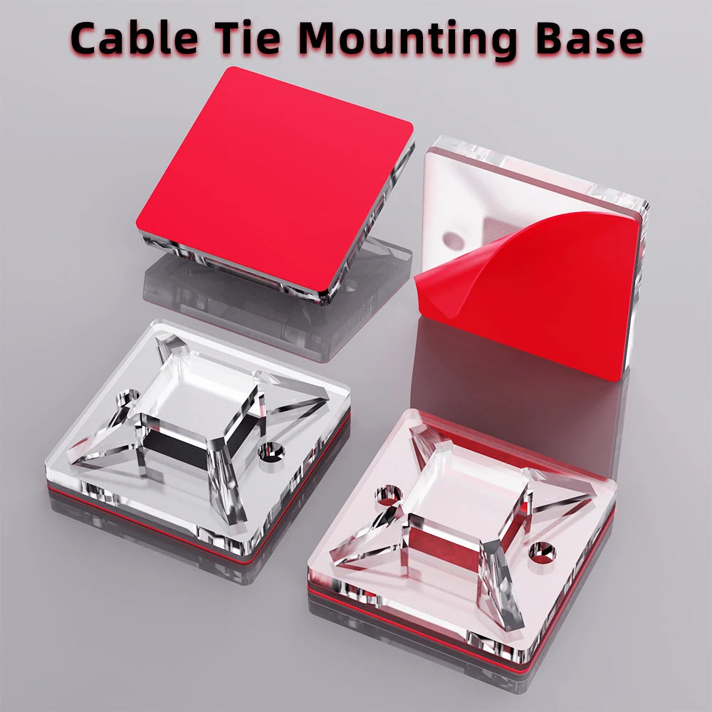 100-Pack Self-Adhesive Cable Clips – Wire Organizer Clamps Cable Organizer Clips HIP