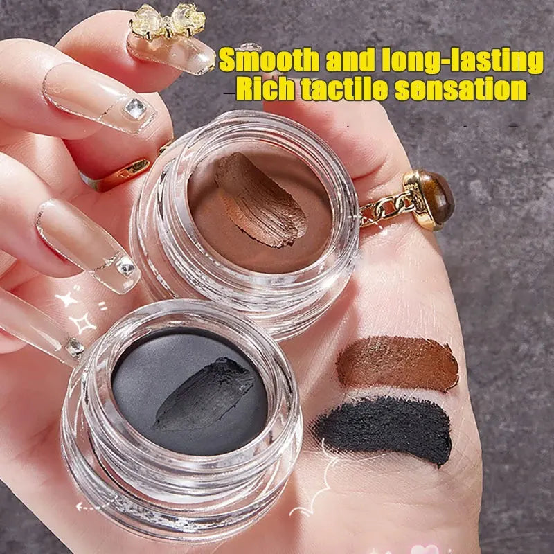 Quick Drying Eyebrow Pomade, Waterproof And Sweatproof With BrushEyebrow Dye Cream Brown, Light Brown Brow Drawing Non-BreakingL HIP