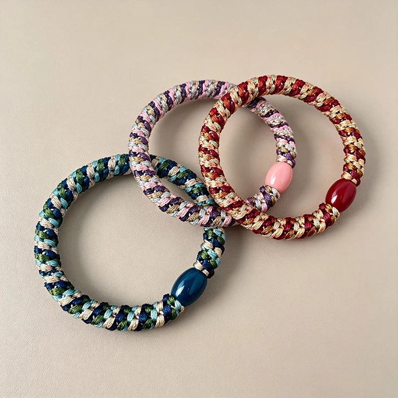 Silk Sport Hair Ties – No Crease Anti-Slip Elastic Ponytail Band