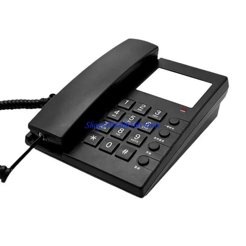 Hotel Room Wall Mount Telephone – RJ11 Intercom Phone C205 Hotel Room Telephone HIP Black CN