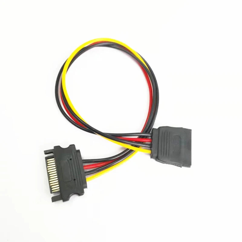 SATA 15-Pin Male to Female Extension Cable 50cm | OULLX SATA Extension Cable HIP As Photo 0.3m