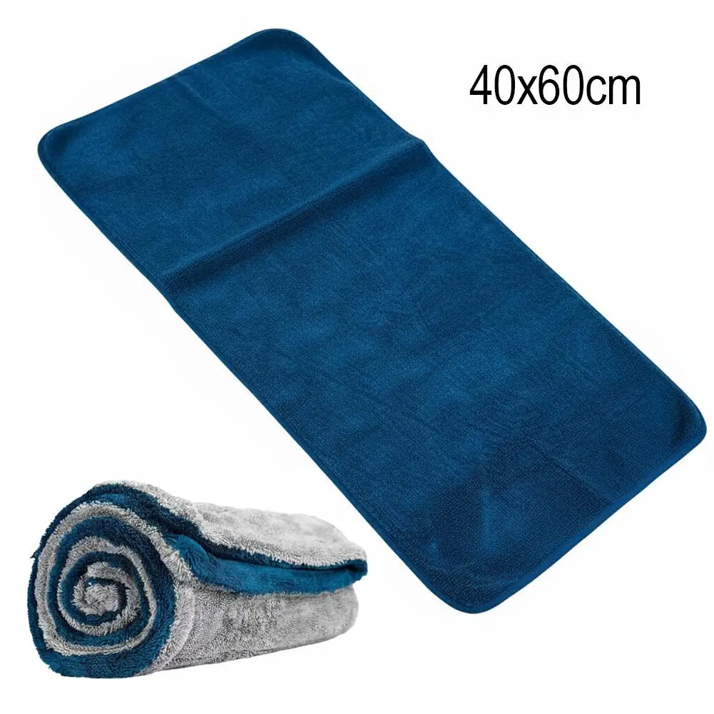 Professional Microfiber Car Cleaning Towel Super Absorbent Thickened Wash Cloth Double-Sided Lint-Free Towel For Car Detailing HIP 40x60cm
