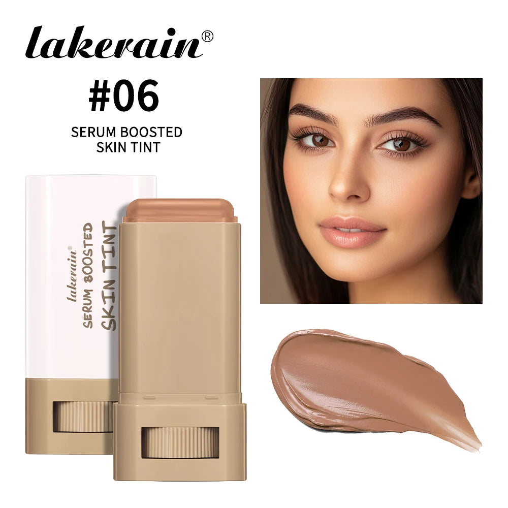 Skin Tint Stick Waterproof Nourishing Solid Tinted Serum Foundation Skin Tint Balm Face Tinted Face Contour Stick Makeup HIP Color 6x2pcs