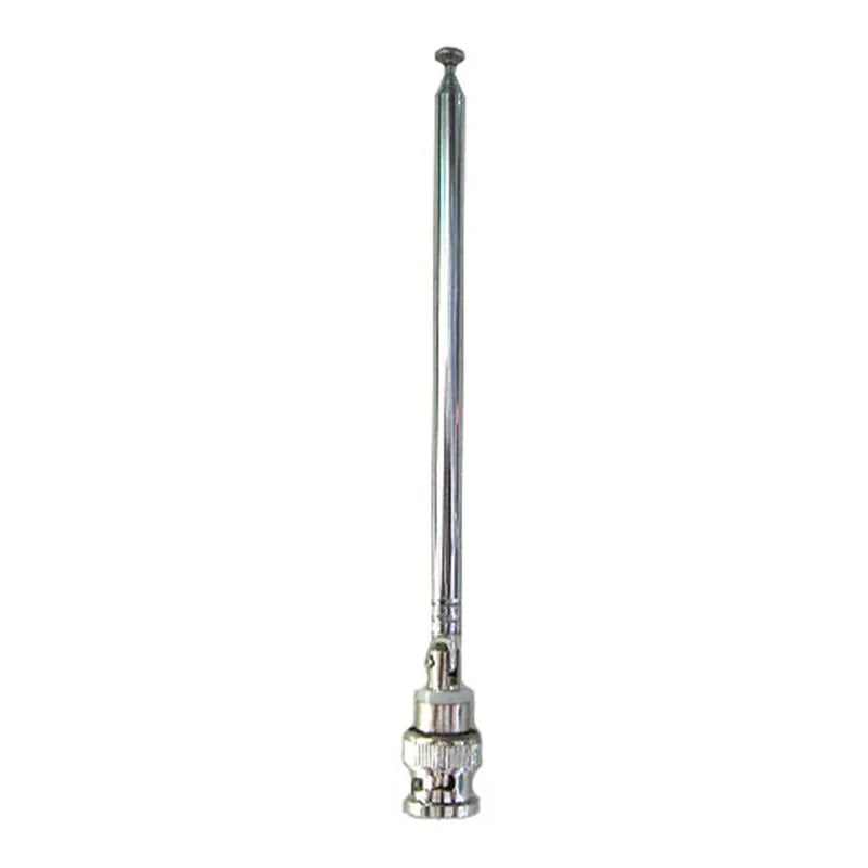 FM Radio Telescopic Antenna BNC Connector 0.7m Stainless Steel FM Radio Antenna HIP One size