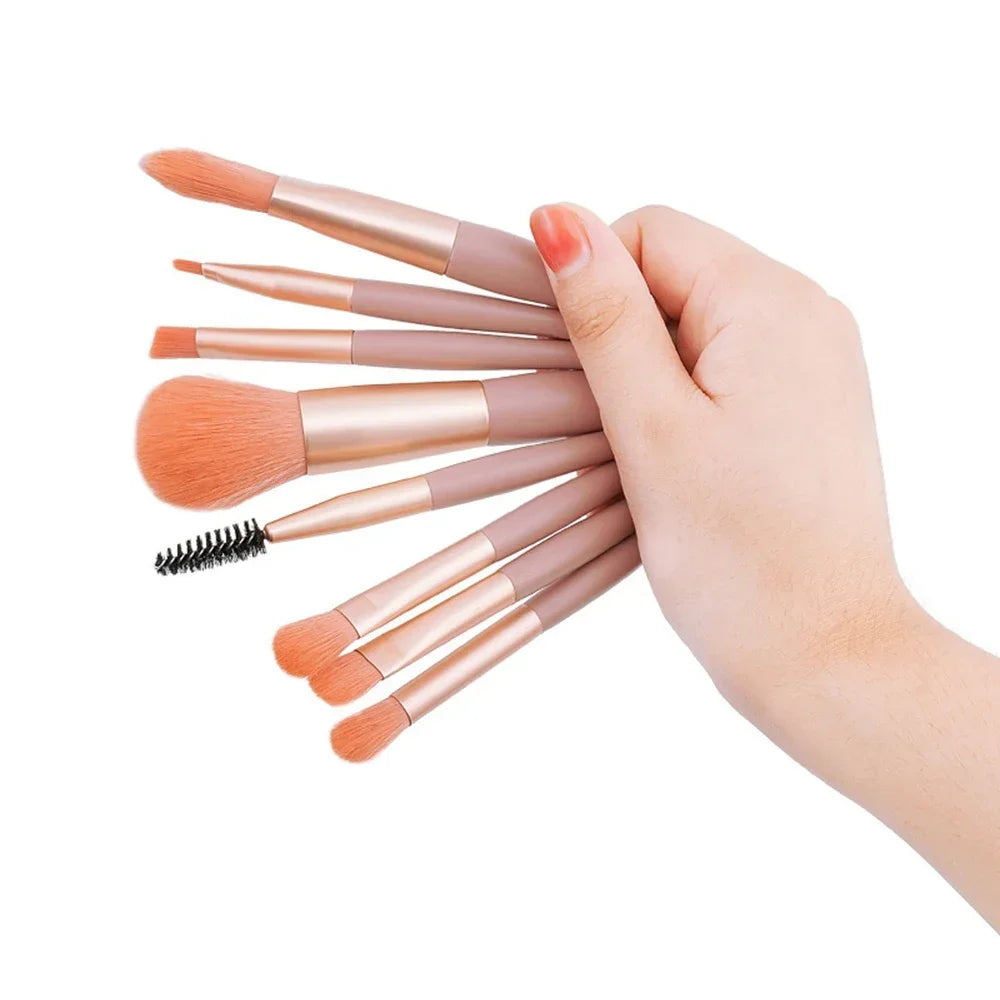 RUZOFO 8-Piece Makeup Brush Set – Blush, Foundation & More Makeup Brush Set HIP