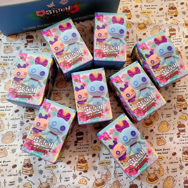 Hot Toys Disney Stitch Scrump COSBI Plush Blind Box Keychain Collectible Plush Blind Box HIP