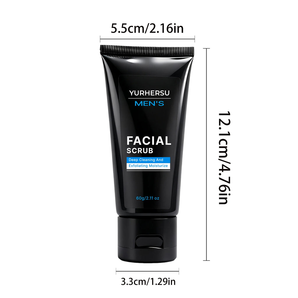 Men's Oil Control Exfoliating Face Scrub – Deep Pore Cleanse Men's Face Scrub HIP
