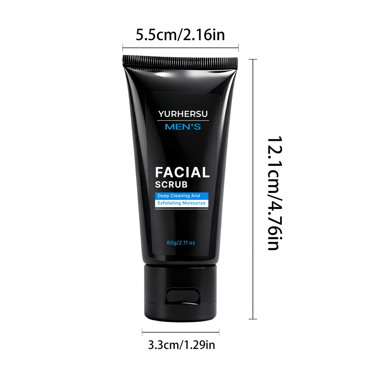 Men's Oil Control Exfoliating Face Scrub – Deep Pore Cleanse Men's Face Scrub HIP