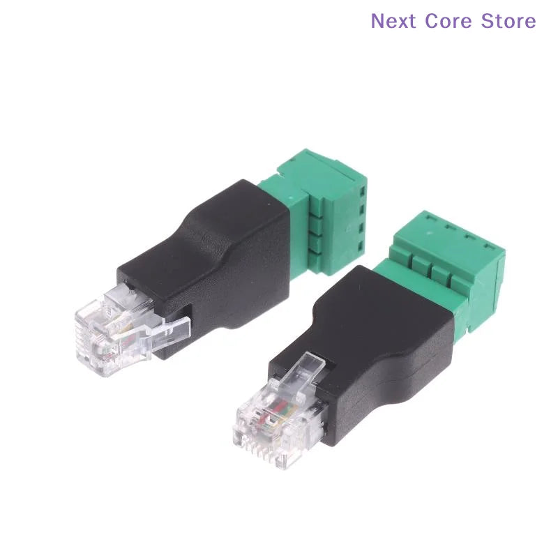 RJ11 6P4C Male to 4-Pin Screw Terminal Adapter | 1–2 Pack Phone Cable Adapter HIP