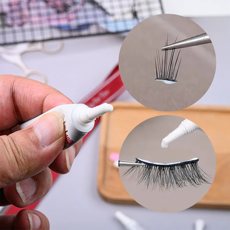 Clear Quick Dry Eyelash Glue Makeup Waterproof Lasting Disposable Adhesive Glue for Eyelashes Extension Glues Lashes Cosmetics HIP