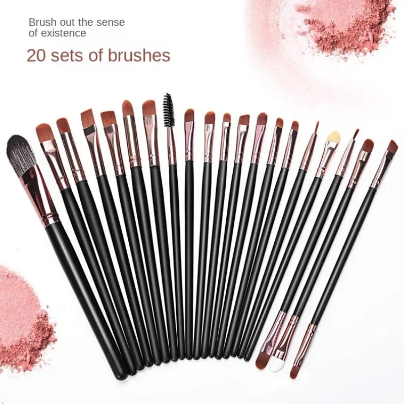 RUZOFO 20-Pc Double-Ended Soft Bristle Makeup Brush Set Makeup Brush Set HIP