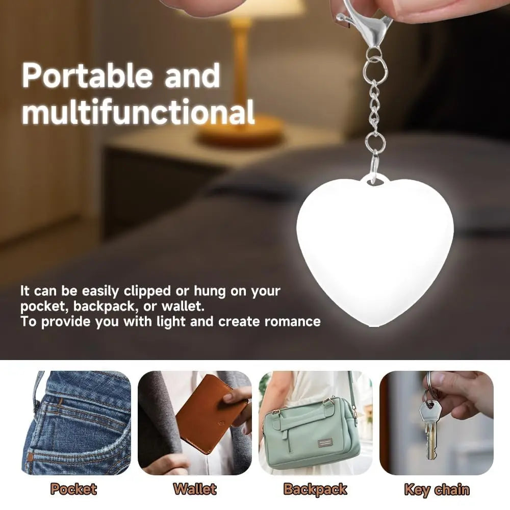 Heart-Shaped LED Purse Light – Motion Activated Handbag Lamp LED Purse Light HIP