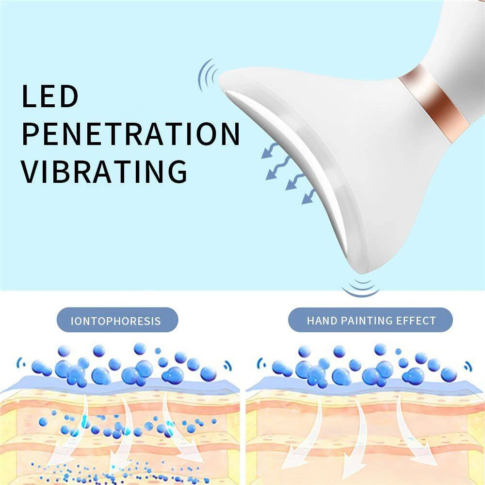 CAMMUO 3-in-1 Microcurrent Face Neck & Eye Massager Device Microcurrent Beauty Device HIP