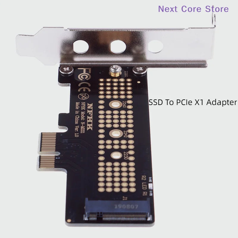 NVMe M.2 NGFF SSD to PCIe X1 Adapter Card with Bracket PCIe SSD Adapter HIP