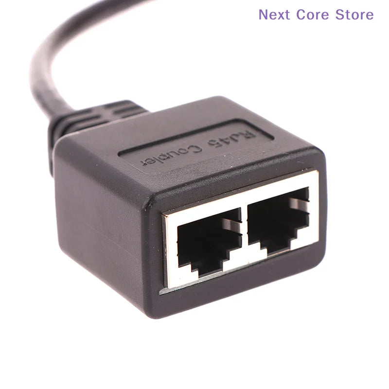 RJ45 Ethernet Splitter 1 Male to 2 Female CAT6 LAN Adapter Ethernet Splitter Adapter HIP