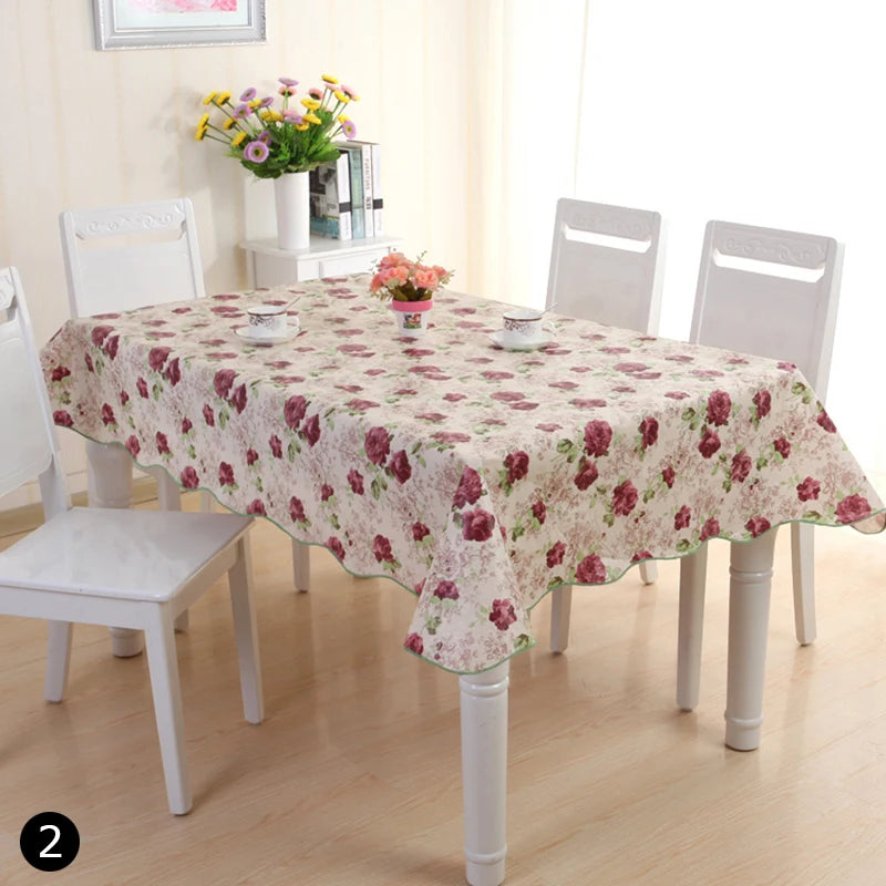 152x106CM Table Cloth Waterproof Rectangular Square Garden Table Cover Stain Tablecloth Oilcloth Mantel Mesa Impermeable Tapete HIP