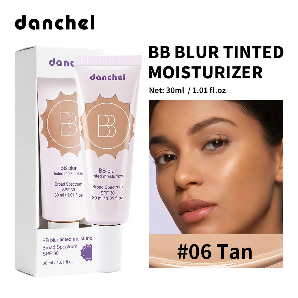SPF30 BB Blur Tinted Moisturizer Medium Coverage Even Skin Tone Lightweight Sun Protection Face Makeup HIP 6Tan