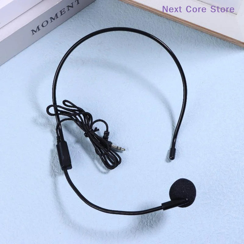 Head-Mounted Headset Microphone 3.5mm – Teaching & Meetings Headset Microphone HIP