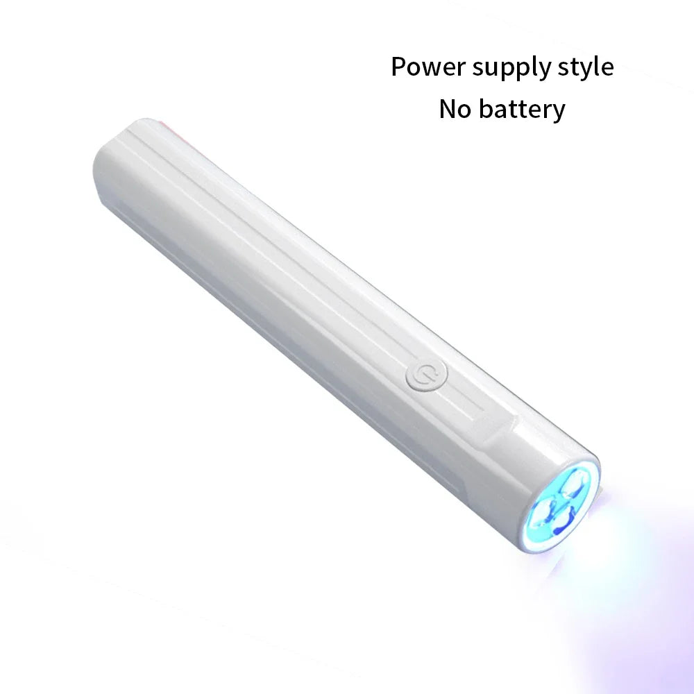 Mini Portable LED Nail Lamp – USB Gel Polish Dryer Pen LED Nail Lamp HIP WHITE-1PC USB Type-C