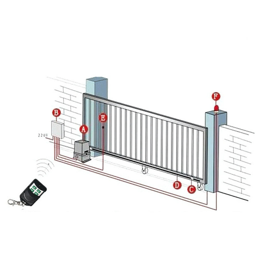Remote Control 131.2ft Zinc Alloy Multipurpose Automatic Door Remote Control for Warehouse Doors for Chicken Coop Doors HIP