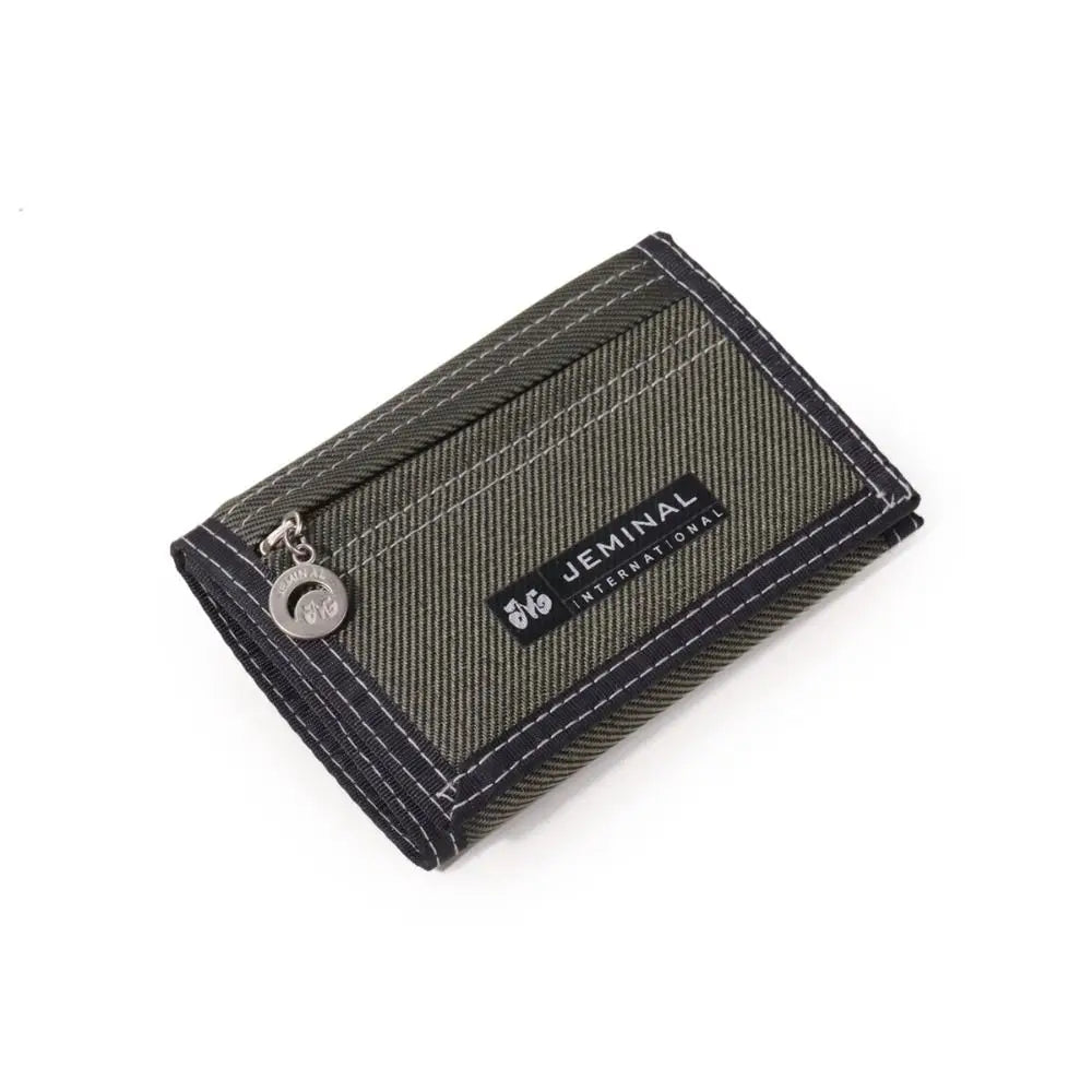 Men's Canvas Trifold Wallet – Card, Cash & Coin Holder Men's Trifold Wallet HIP