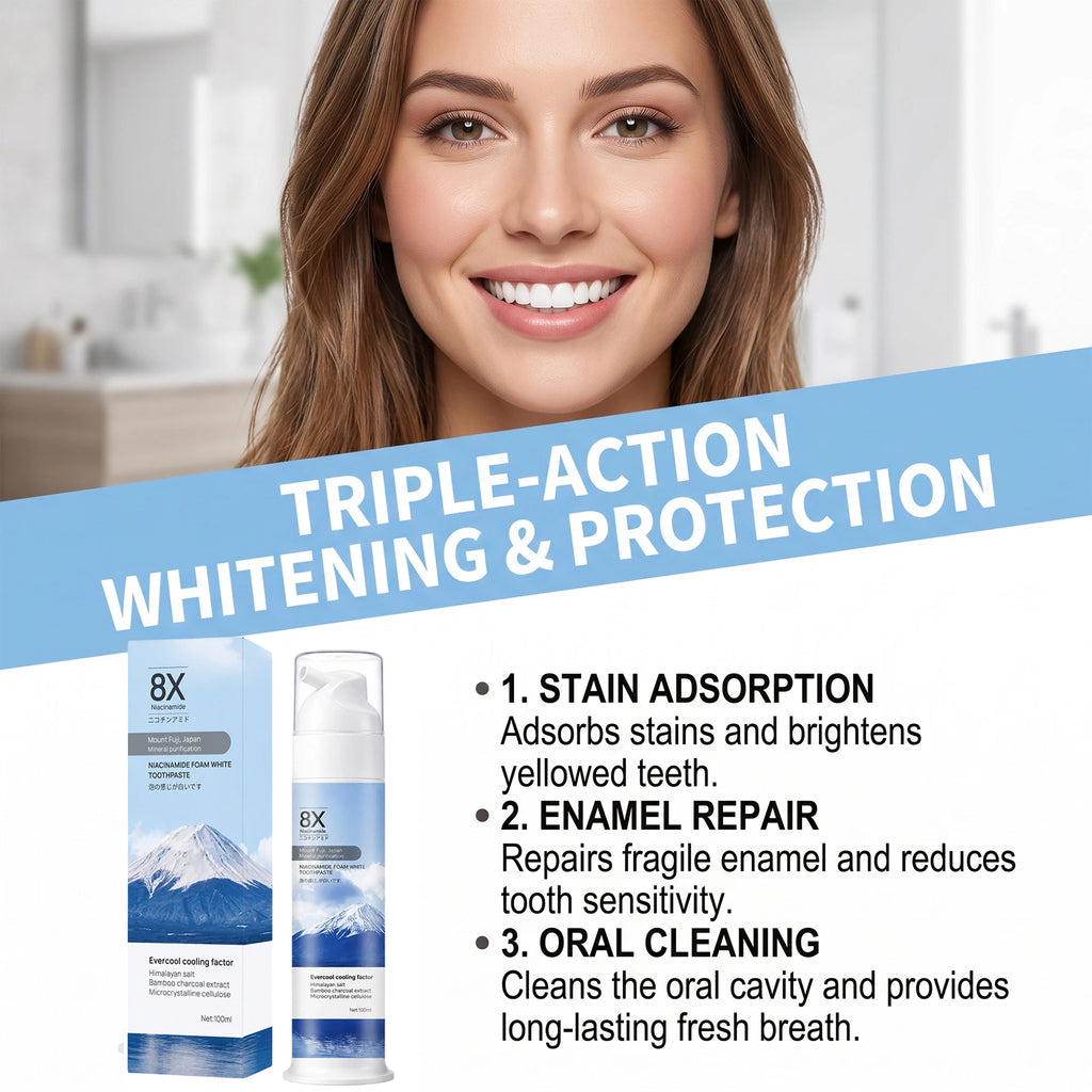 Niacinamide Toothpaste – Stain Remover & Enamel Protection Whitening Toothpaste HIP