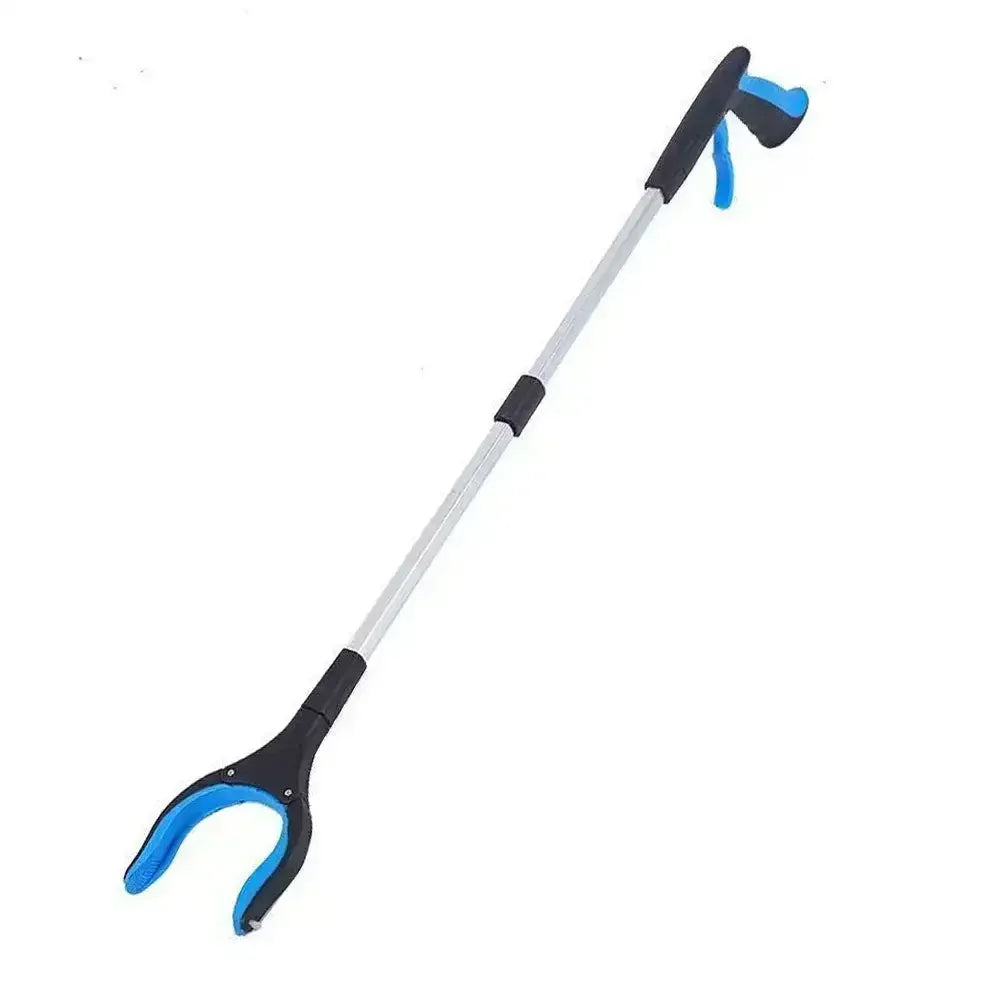 Foldable Manual Tool Garbage Collector Picker Portable with Anti slip Pliers Picking Tool Trash clip Garbage Picker Shoe tongs HIP Blue