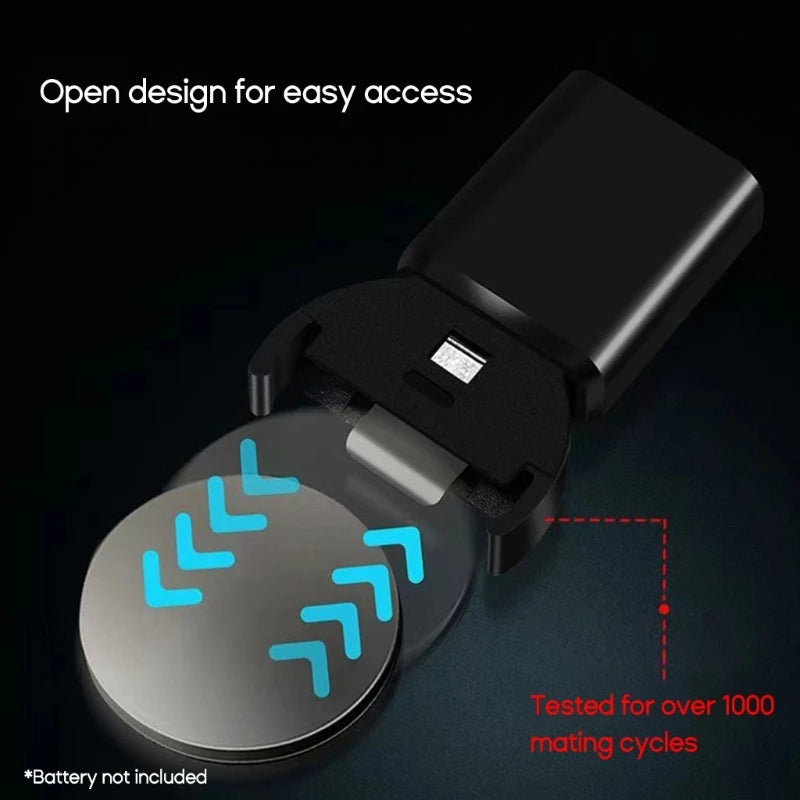USB-C Coin Cell Charger – LIR2032 LIR2025 ML2032 CR2032 Battery Charger Adapter HIP