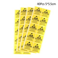 40-Pack ESD Caution Warning Labels – Static Sensitive Stickers Warning Label Stickers HIP 5x5.5cm