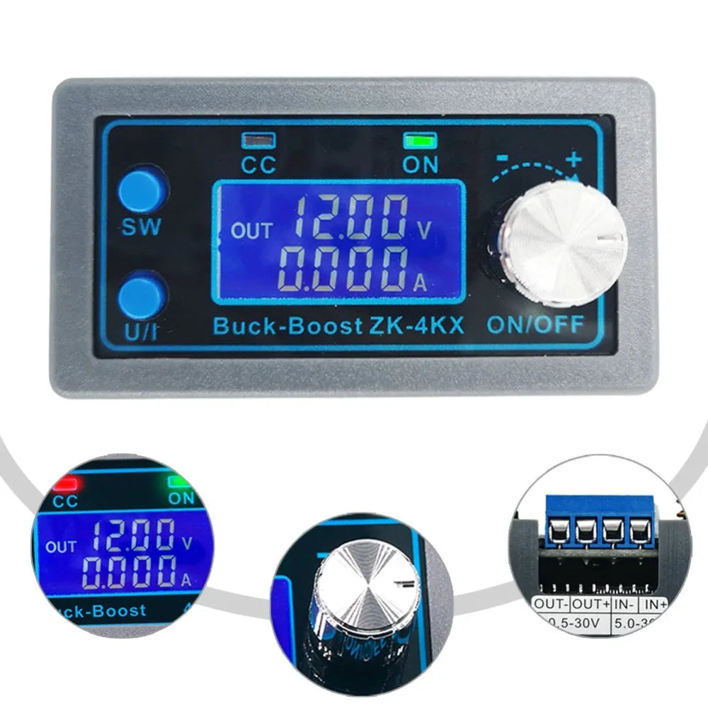 CNC Buck-Boost DC Power Supply – CC CV Adjustable 0.5–30V DC Power Supply Module HIP