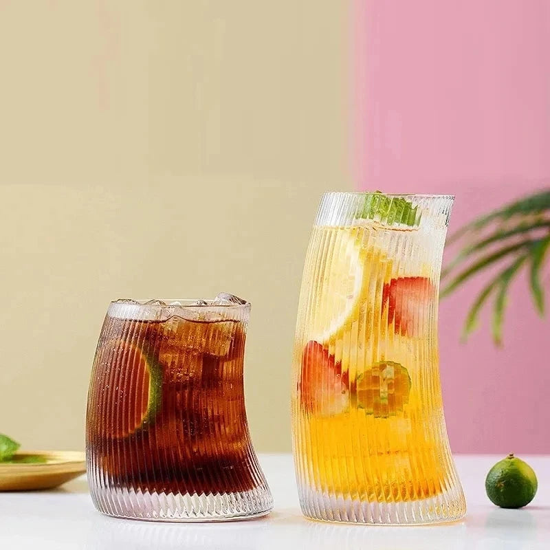 Sail-Shaped Rolling Glass Cup 500ml/340ml – Bar Drinkware Cocktail Glass HIP