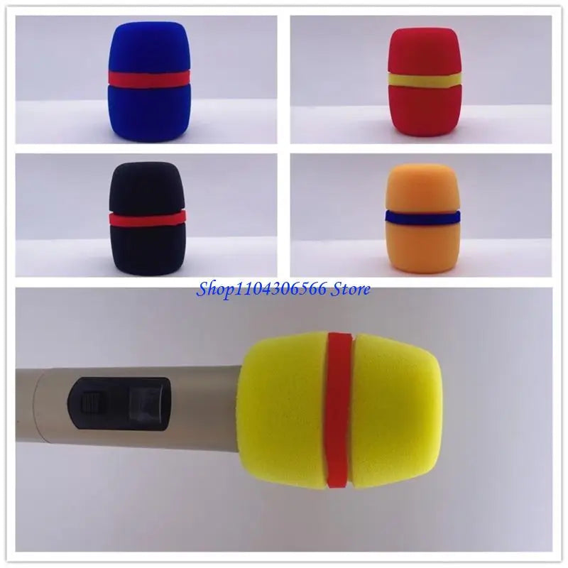 5-Pack Foam Mic Windscreen Covers – Studio Sponge Caps Microphone Windscreen HIP