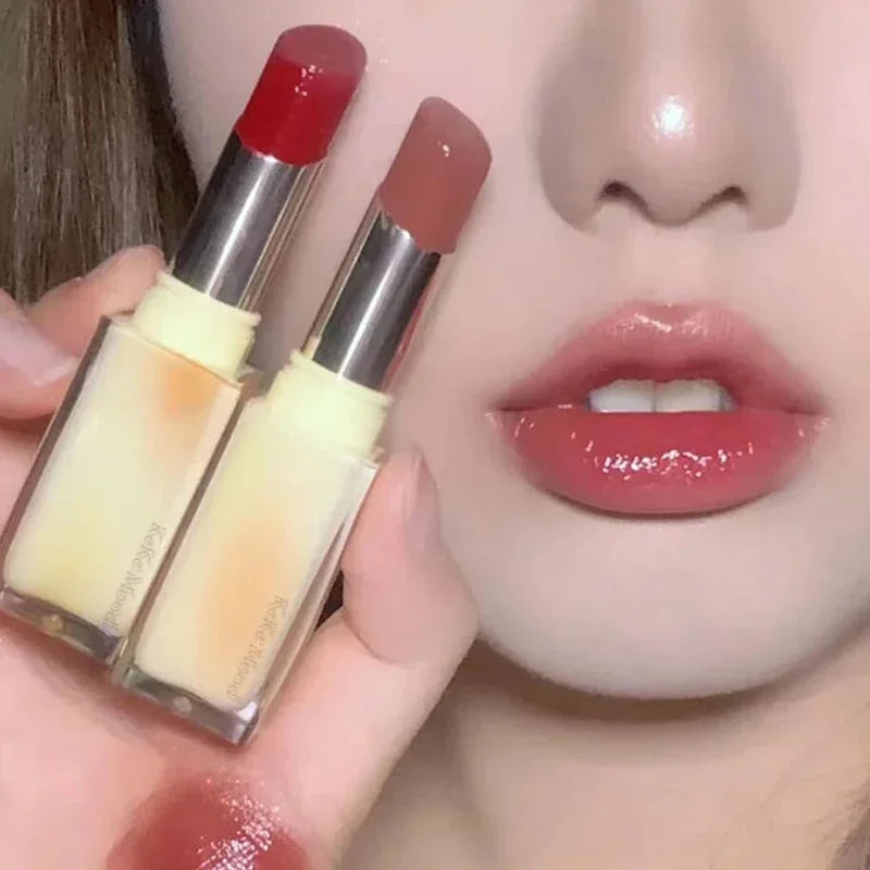 Solid Jelly Lipstick Crystal Lip Balm Water Wave Mirror Lip Gloss Long Lasting Moisturizing Lips Glaze Lip Care Makeup Cosmetic HIP