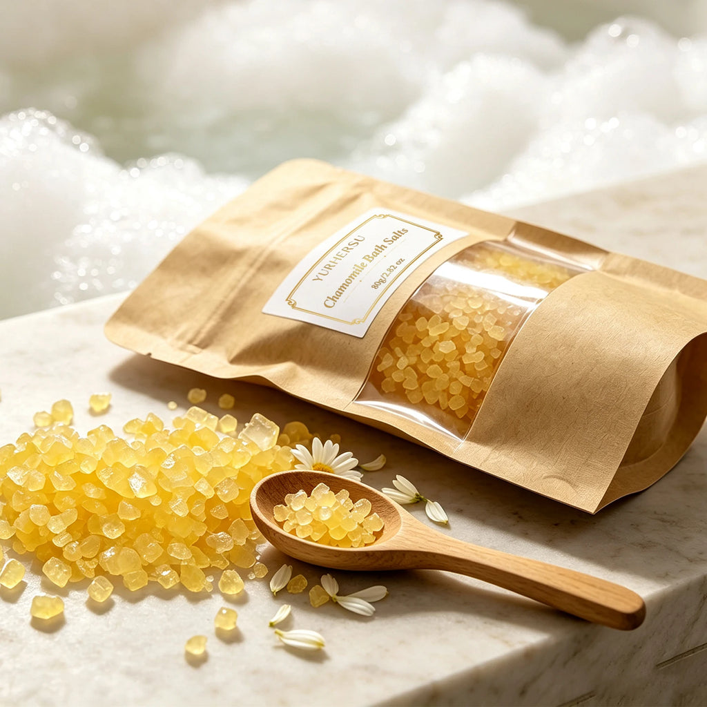 Chamomile Exfoliating Bath Salt – Home Spa & Foot Soak Exfoliating Bath Salt HIP