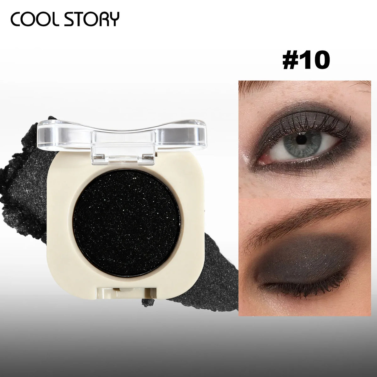 Nude Brown Monochrome Eyeshadow Matte Apricot Beige Eye Makeup Primer Base Waterproof Shimmer Highlight Face Contour Pigment HIP 10