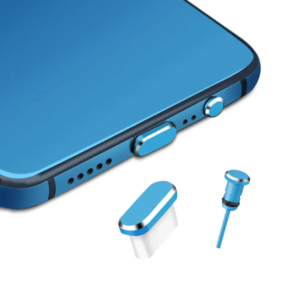 USB Type-C & 3.5mm Dust Plugs + SIM Pin – Phone Port Kit Phone Port Protector HIP