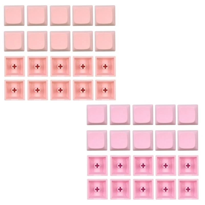 20-Pack PBT Blank Keycaps XDA Profile 1U – MX Compatible Mechanical Keyboard Keycaps HIP