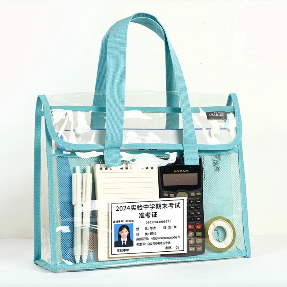 PVC Transparent File Bag – Large Capacity Document Organizer Document Storage Bag HIP