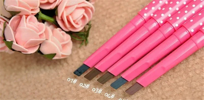 New 1pcs Longlasting Eyebrow Pencil Natural Waterproof Rotating Automatic Eye Brow Pencil Cosmetic Eyebrow Shaping Liner Pen Hot HIP
