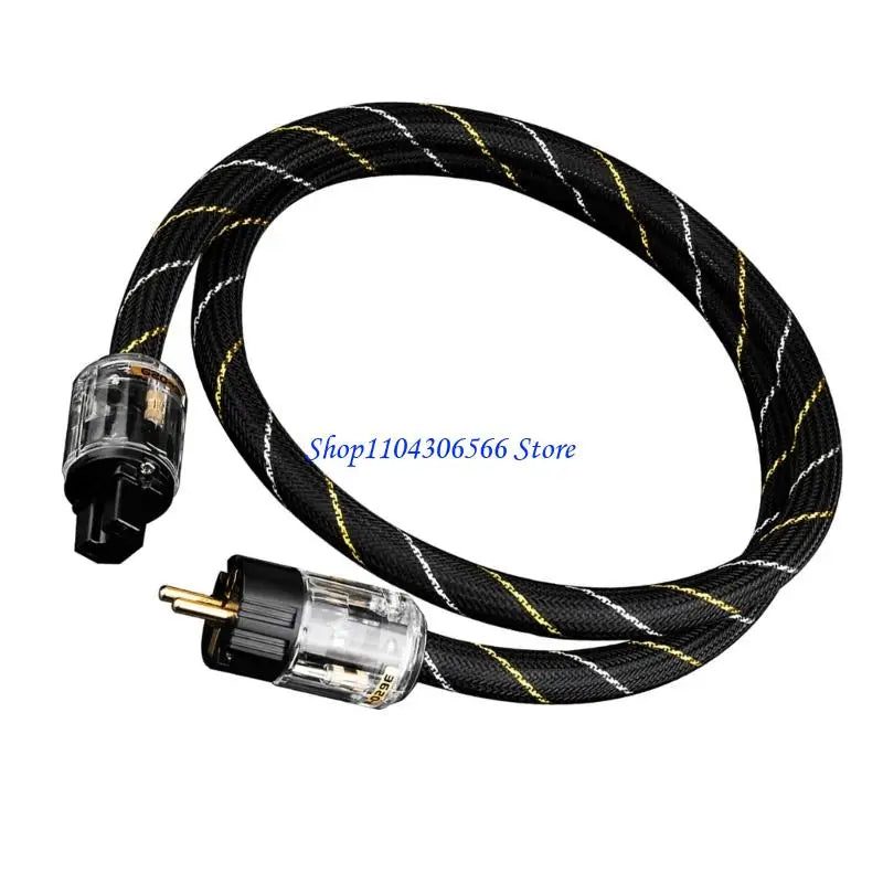 HiFi Power Cord Gold-Plated Contacts – Low Noise Audio Cable HiFi Power Cable HIP