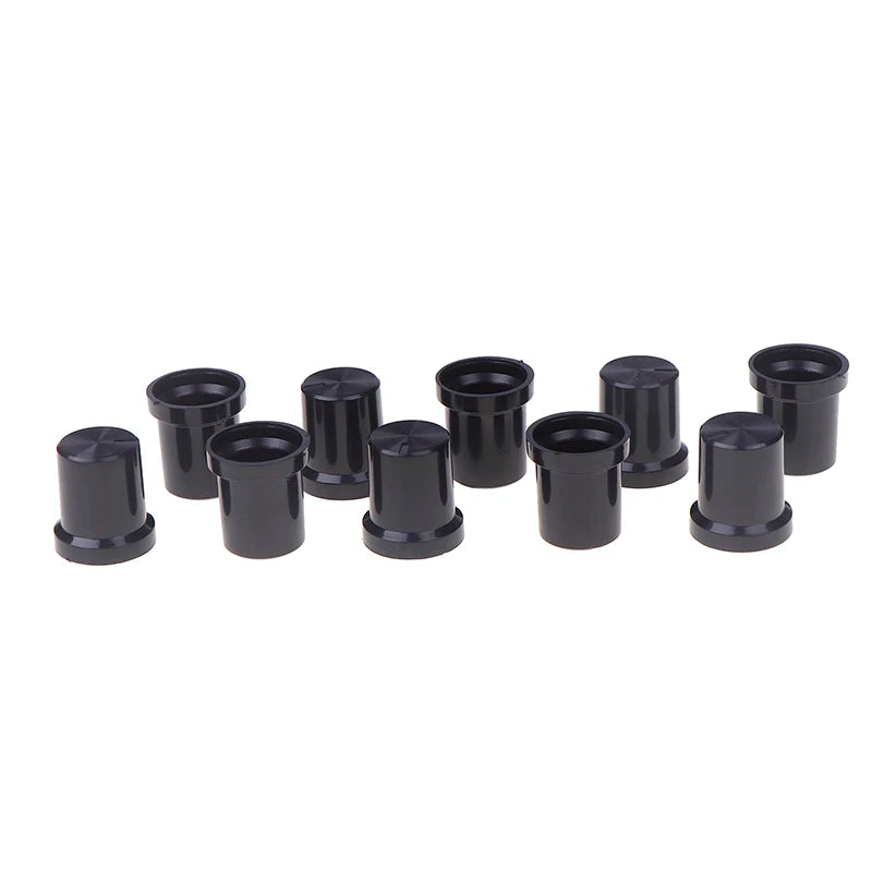 10-Pack 6mm Electroplated Sun Pattern Potentiometer Knob Caps Potentiometer Knob Caps HIP ONE SIZE