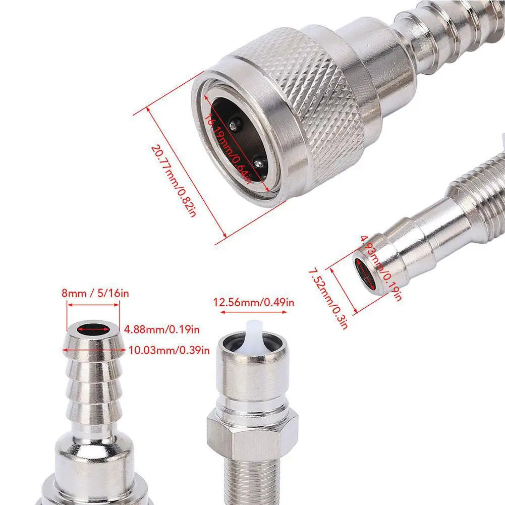 5/16in Fuel Line Connector Male Female 3B2-7025060-1 3B2-70250-1 65740-95500 65750-98505 For Tohatsu Outboard 2/4 Stroke Engine HIP