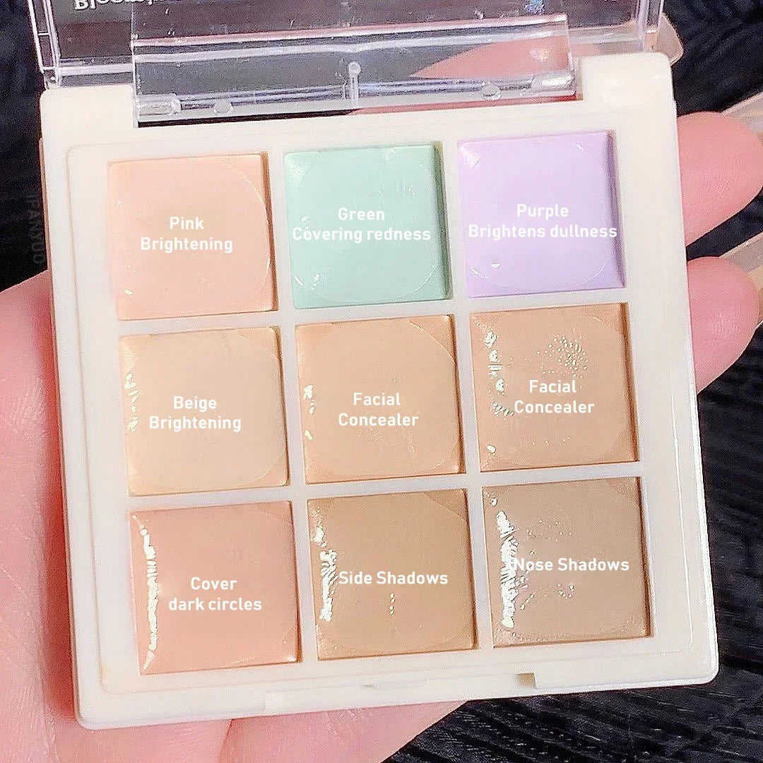 6/9 Colors Concealer Palette Lasting Moisturize Concealer Cream Bronzer Contouring Brightening Highlighter Face Color Corrector HIP