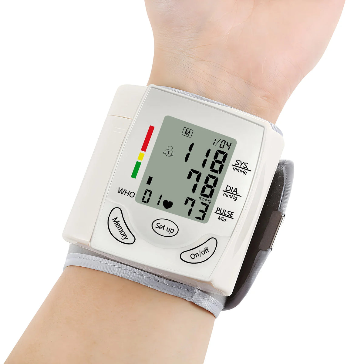 Fireurus Wrist Blood Pressure Monitor – LED Digital Display Blood Pressure Monitor HIP