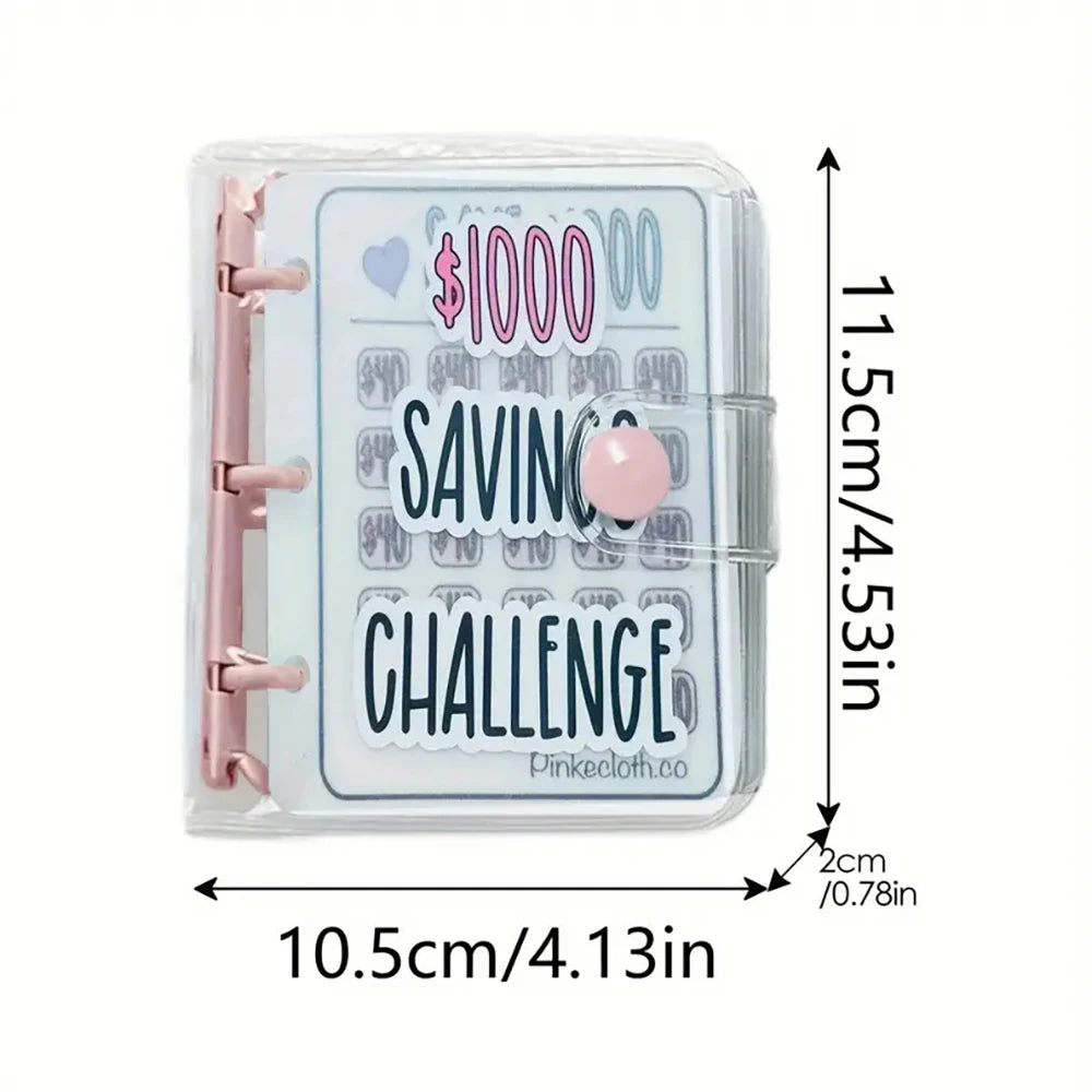 1000 Savings Challenge Binder – Cash Envelope Budget Planner Savings Challenge Binder HIP