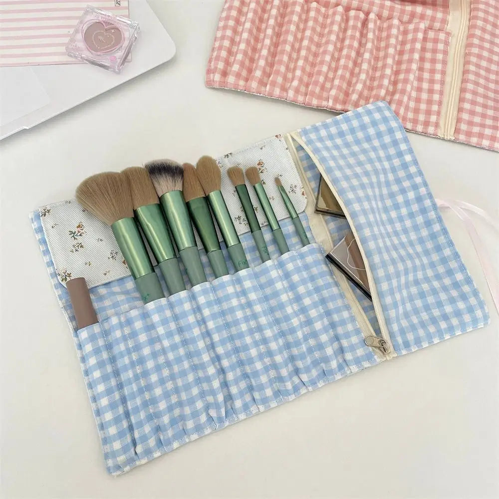 Floral Makeup Brush Storage Bag – Large Cosmetic Case Makeup Storage Bag HIP