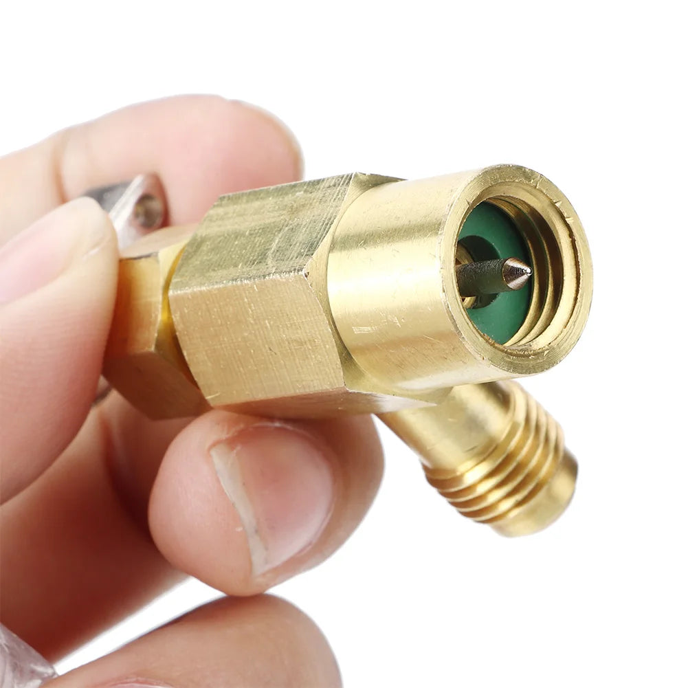 R134A Female Thread 1/2ACME Air Conditioning Refrigerant Bottle Can Opener Valve Air Conditioning Tool Refrigerant Bottle Opener HIP