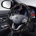 Glittery Swirl Star Steering Wheel Cover – Anti-Slip 15" Steering Wheel Cover HIP black