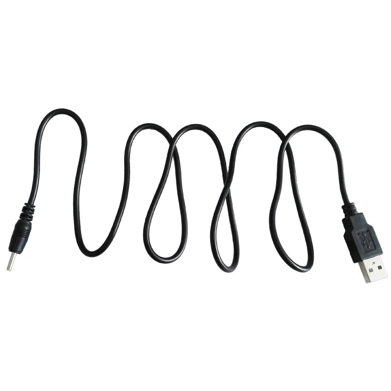 1m USB-A to DC 2.5mm x 0.7mm Power Cable – Black DC Power Cable HIP